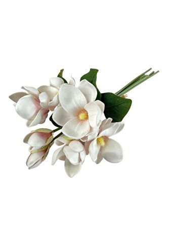 Yapay Çiçek Manolya Letex Eva Magnolia 33cm Pudra Pembe