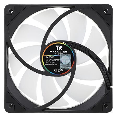 Thermalright TL-C12C-S ARGB Kasa Fanı Siyah Üçlü Paket