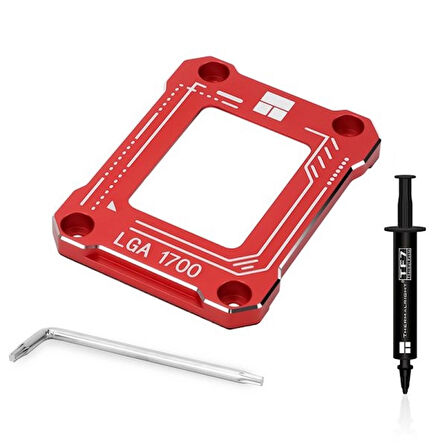 Thermalright Intel LGA 1700 soketli işlemciler için Kırmızı Güçlendirme Kiti (TF7 Termal Macun Dahildir) (LGA 17XX-BCF-RED)