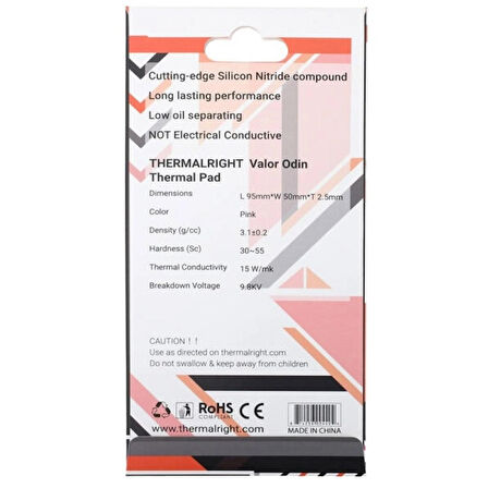 Thermalright VALOR ODIN 95x50x2.5mm Termal Pad