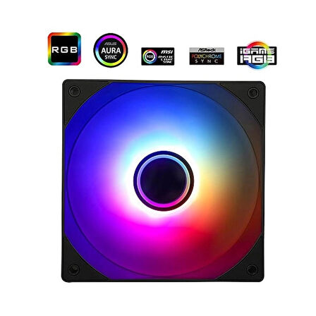 Thermalright TL-C12B-S V3 ARGB 120mm Siyah Kasa Fanı