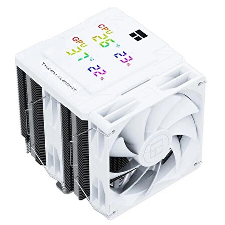 Thermalright Peerless Assassin 120 Digital White TL-C12CW-X28 V2 120mm 6 x 6mm Isı Borulu Intel-AMD Uyumlu Beyaz Hava Soğutucu