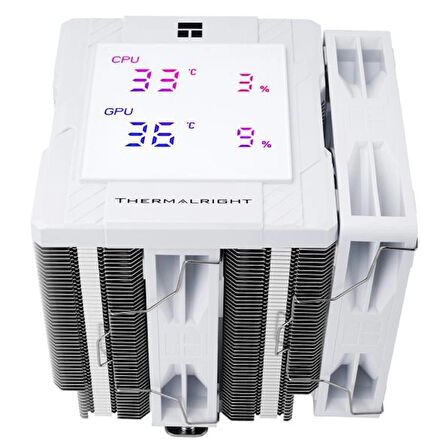 Thermalright Peerless Assassin 120 Digital White TL-C12CW-X28 V2 120mm 6 x 6mm Isı Borulu Intel-AMD Uyumlu Beyaz Hava Soğutucu