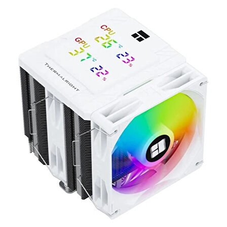 Thermalright Peerless Assassin 120 Digital White ARGB TL-C12CW-X28-S V2 120mm 6 x 6mm Isı Borulu Intel-AMD Uyumlu Beyaz Hava Soğutucu