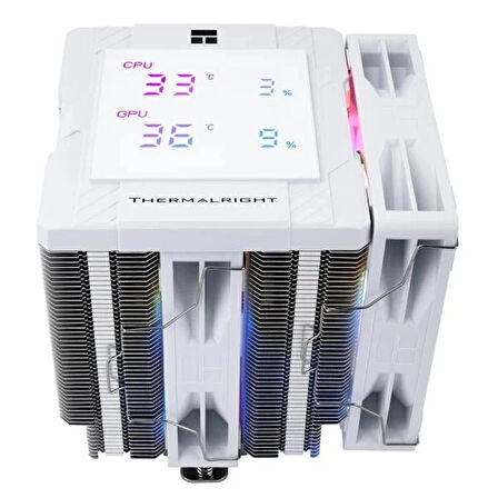 Thermalright Peerless Assassin 120 Digital White ARGB TL-C12CW-X28-S V2 120mm 6 x 6mm Isı Borulu Intel-AMD Uyumlu Beyaz Hava Soğutucu