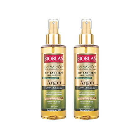 Bioblas Sıvı Saç Kremi Argan 200 ml x 2 Adet
