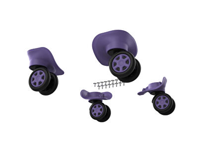 Keo-Plus ABS Valiz Tekerleği Çift Teker Lila Renk