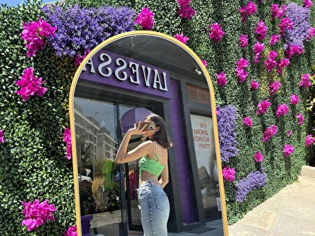 ZİNCİR ASKILI CROP- YEŞİL