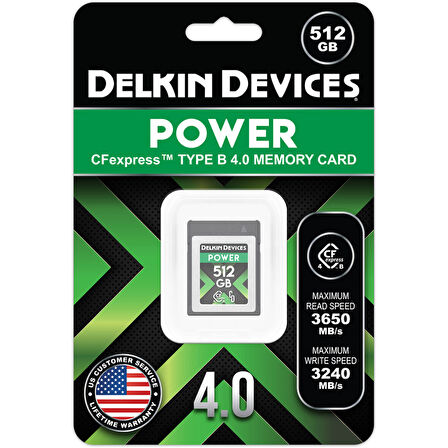 512GB Power 4.0 3650MB/s CFexpress Type-B Hafıza Kartı