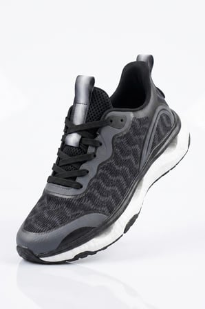 Stealth-Knit Runner Siyah-Gri Erkek Spor Ayakkabı