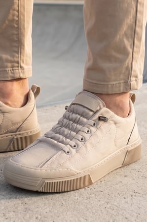 CityComfort – Kahve Kapitone Dokulu Modern Unısex Sneaker