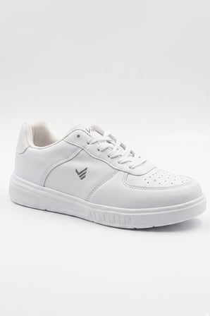 Premium Serisi Beyaz Çizgili Unısex Sneaker – Günlük Spor Ayakkabı