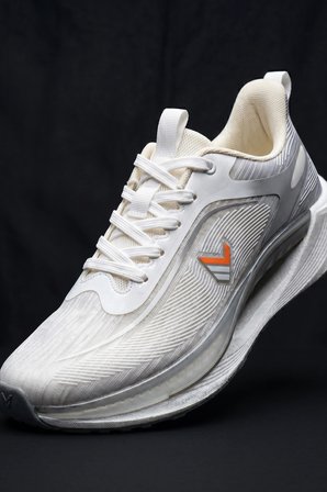 Air-Stride Pro: Erkek Ultra Hafif Koşu ve Günlük Yürüyüş Ayakkabısı - Kristal Beyaz