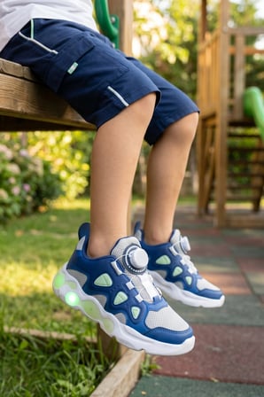 Twinkle Mekanizmalı Işıklı Erkek Çocuk Mavi Spor Ayakkabı