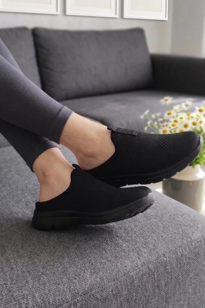 Urban-Flex Esnek Tabanlı Ultra Hafif Ortopedik Medikal Hulluks Topuk Dikeni Kadın Kömür Renk Yürüyüş Terliği