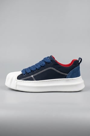 Flay Kalın Bağcıklı Mavi Unısex Sneaker