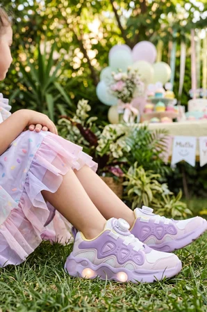 Twinkle Mekanizmalı Işıklı Kız Çocuk Lila Spor Ayakkabı