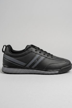 Premium Serisi Siyah Çizgili Unısex Sneaker – Günlük Spor Ayakkabı