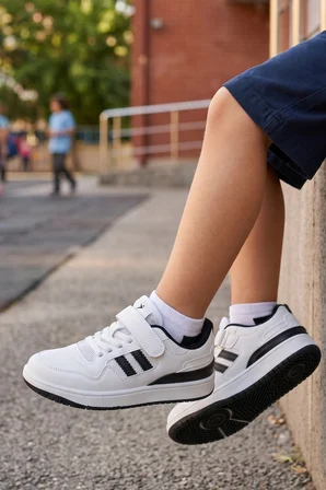 Campus Unisex Beyaz Çocuk Spor Ayakkabı