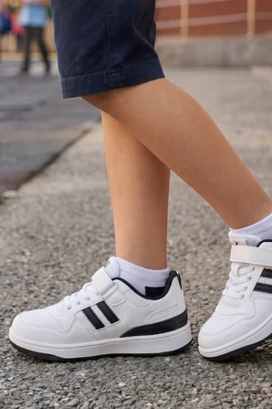 Campus Unisex Beyaz Çocuk Spor Ayakkabı