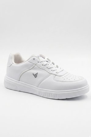 Premium Serisi Beyaz Çizgili Unısex Sneaker – Günlük Spor Ayakkabı
