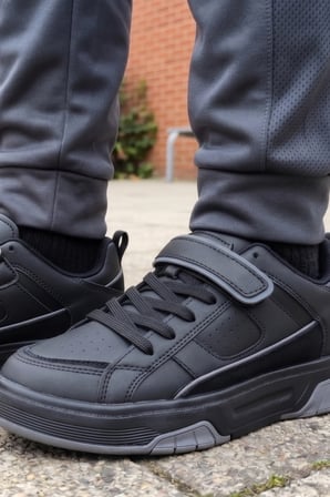 Urban Ranger: Şehir-Okul Kaşifi Cırtlı Siyah Unısex Sneaker