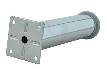 LUDIA Metal Ayarlanabilir 2 Adet Mobilya Ayağı Metal Tablalı 20cm