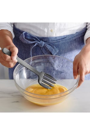  GreenPan Silikon Çatal Gri | Platinum Silicone | BPA İçermez | 200°C Isıya Dayanıklı |
