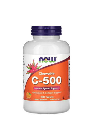 Now Food Chewable c-500 antioxidant & collagen support