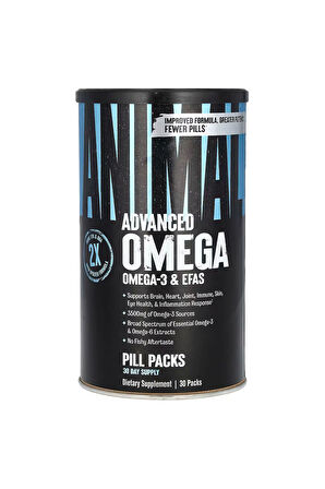 Animal Advanced Omega -3 & Efas 30 Paket USA Version