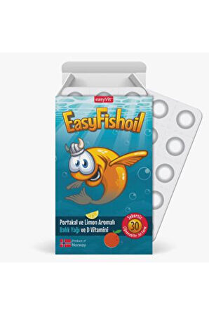 Easy Fishoil Easyfishoil Omega 3 Çiğnenebilir 30 Adet Jel