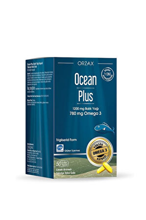 Ocean Plus 1200 Mg Omega-3 Balık Yağı 50 Kapsül