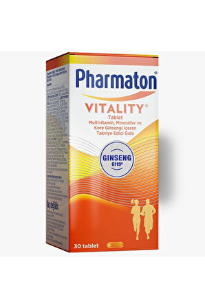 Pharmaton Vitality 30 Tablet - Ginseng G115, Multivitamin Ve Mineraller 8683060010190