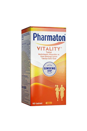 Pharmaton Vitality 60 Tablet - Ginseng G115, Multivitamin Ve Mineraller 8683060010206