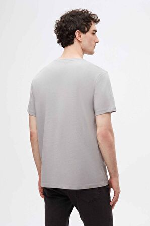 Ds Damat Slim Fit Gri %100 Pamuk T-Shirt 4HC141996753M