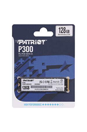 Patriot P300P128GM28 P300 Series 128GB 1600MB/600MB PCIe 2280 M.2 SSD