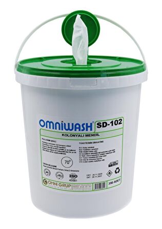 Omniwash SD-102 Limon Kolonyalı Hijyenik Mendil 350 Adet 22983