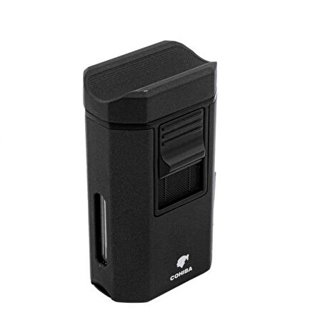 Cohiba CCM0610 4 Jet Torch Masa Tipi Puro Çakmağı Siyah