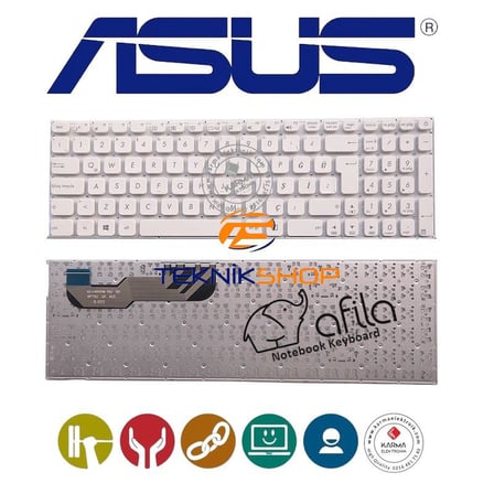 Asus A541, R541, X541u, F541u, K541 Notebook Klavye (Beyaz TR) / KL991W