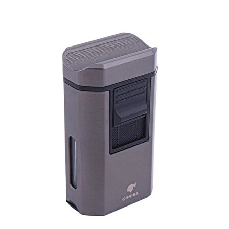 Cohiba CCM0613 4 Jet Torch Masa Tipi Puro Çakmağı Gri