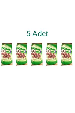 Antep Fıstıklı Sütlü Tablet Çikolata 80 gr 5 Li Paket