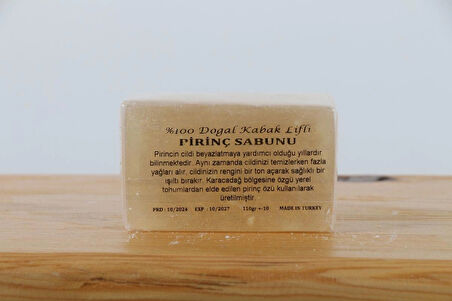 NATUREL KABAK LİFLİ PİRİNÇ SABUNU 110 GR