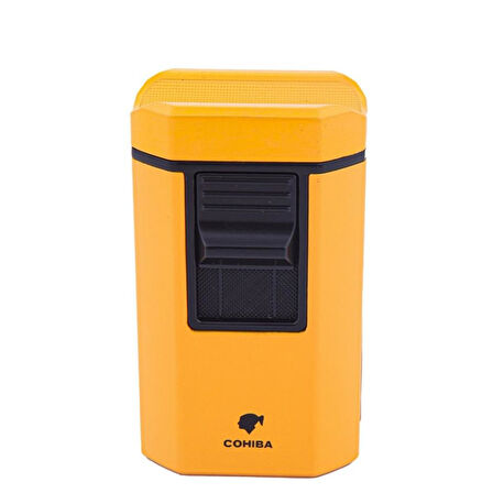 Cohiba CCM0611 4 Jet Torch Masa Tipi Puro Çakmağı Sarı