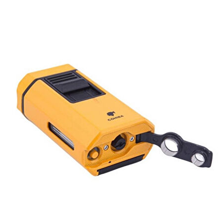 Cohiba CCM0611 4 Jet Torch Masa Tipi Puro Çakmağı Sarı
