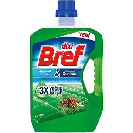 Bref Yüzey Temizleyici 3 lt Çam ve Gül 2 li Paket