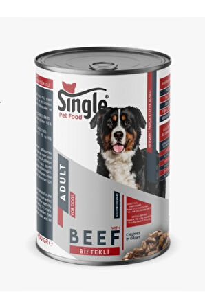 Single Biftekli Köpek Konserve 400gr