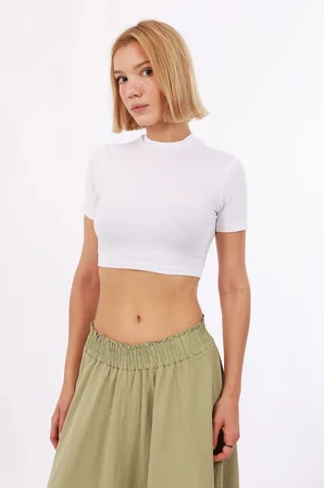 Kadın Kısa Kol Crop