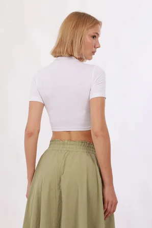 Kadın Kısa Kol Crop