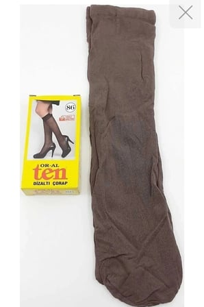 Ten Çorap Kadın Dizaltı Çorap 12' li