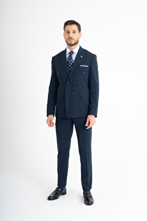 Slim Fit Takım Elbise - Lacivert 50